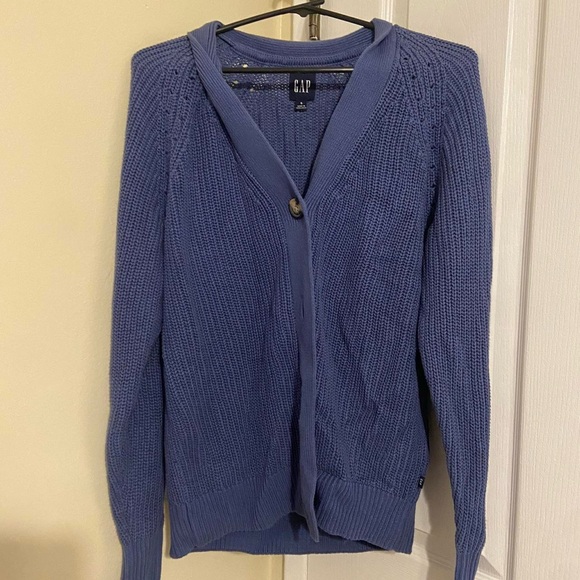 GAP Women's Classic Blue Knit Cardigan - Picture 1 of 3